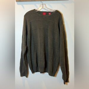 Arrow men’s preppy sweater 100% cotton size LT green